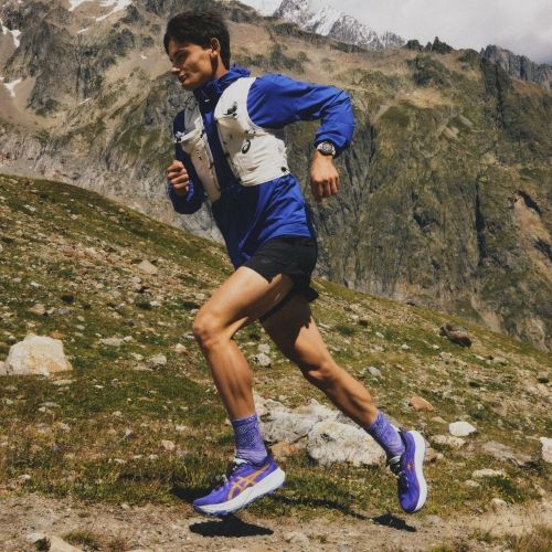 Încălțăminte de alergare pentru bărbați Asics Trabuco 14 illuminate yellow/umeboshi