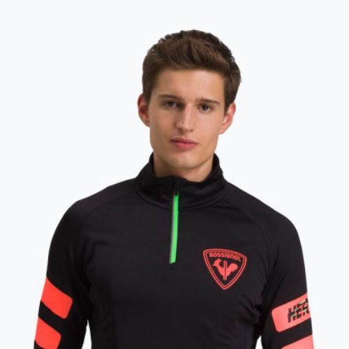 Hanorac de schi pentru bărbați Rossignol Classique Hero 1/2 Zip black/red