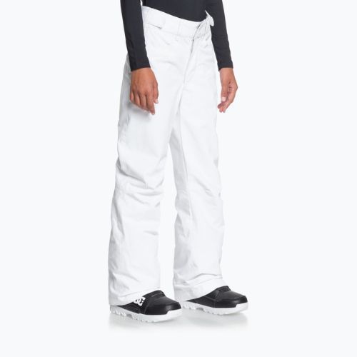 Pantaloni de snowboard pentru copii ROXY Backyard Girl 2021 bright white