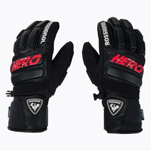 Mănuși de schi pentru bărbați Rossignol Wc Expert Lth Impr G black
