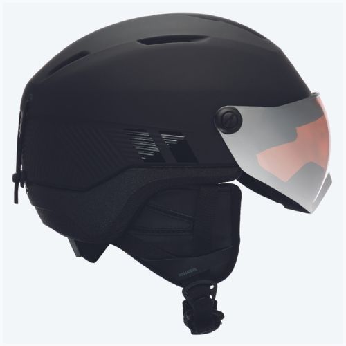 Cască de schi Rossignol Fit Visor Impacts black/orange/silver