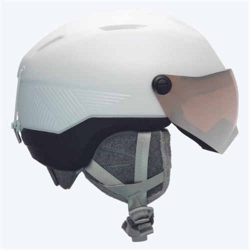 Cască de schi pentru femei Rossignol Fit Visor Impacts white/orange/silver