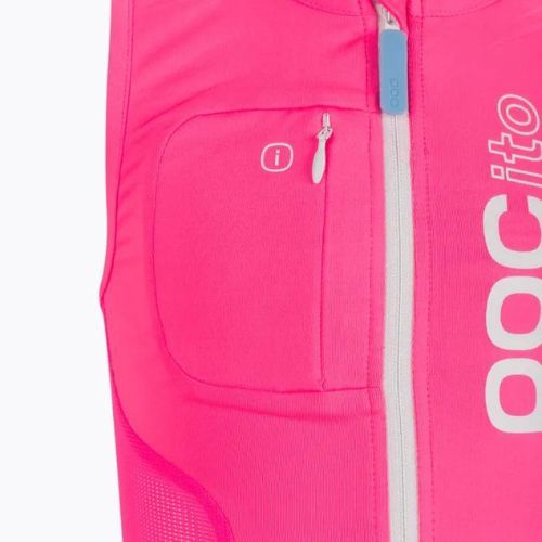 Vesta de siguranță pentru copii POC POCito VPD Air Vest fluorescent pink