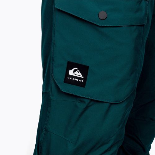 Pantaloni de snowboard pentru bărbați Quiksilver Utility, verde, EQYTP03140