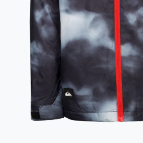 Jachetă de snowboard pentru copii Quiksilver Mission Printed, negru, EQBTJ03148