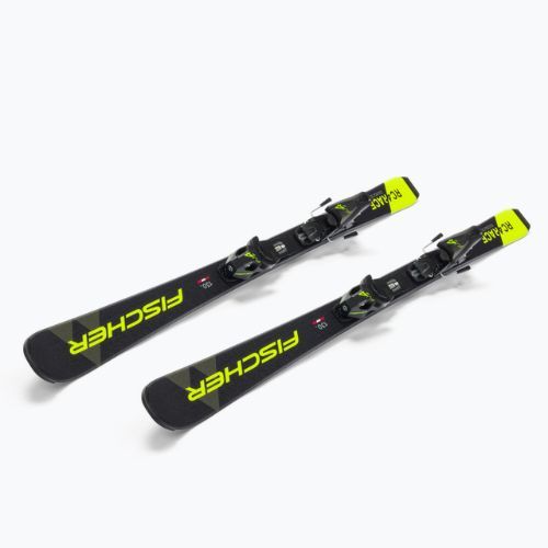 Schiuri de coborâre pentru copii Fischer RC4 RACE JR SLR + FJ4 AC SLR, negru, P19720