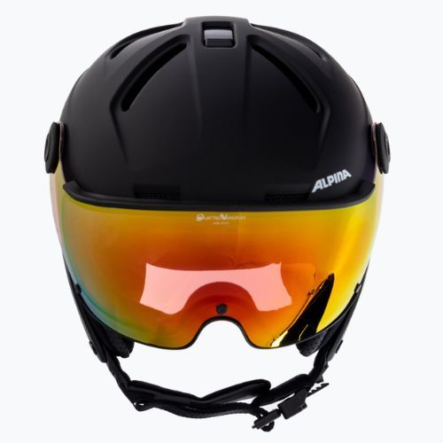 Cască de schi Alpina Attelas Visor QVM black matte