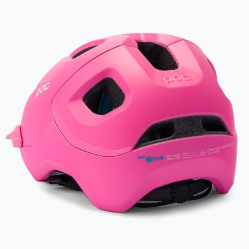Cască de bicicletă POC Axion SPIN actinium pink matt