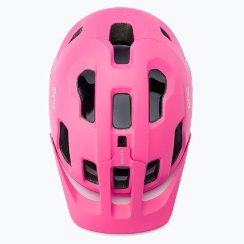 Cască de bicicletă POC Axion SPIN actinium pink matt