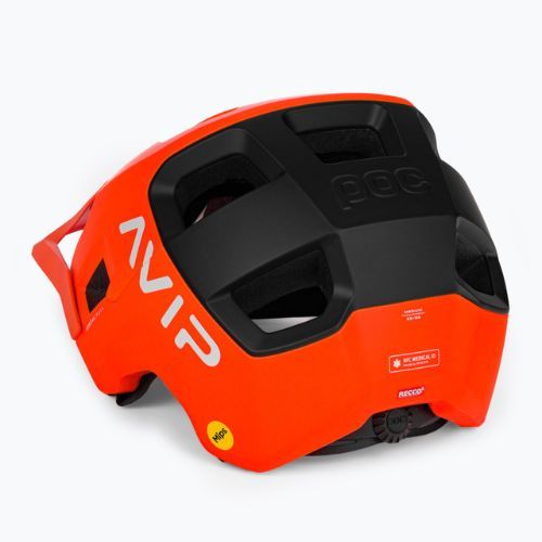 Cască de bicicletă POC Kortal Race MIPS fluorescent orange/uranium/black matt