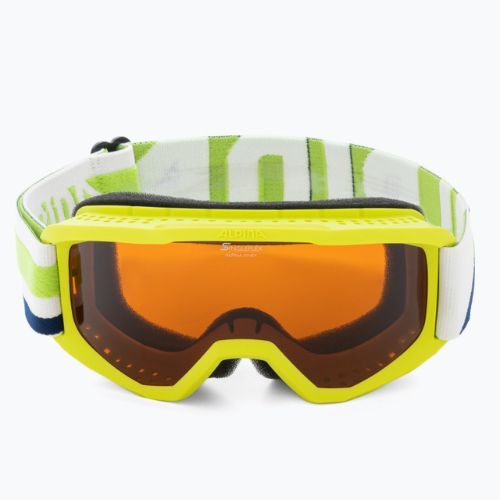 Ochelari de schi pentru copii Alpina Piney lime matt/orange