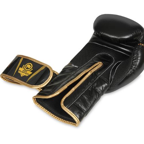 Mănuși de box din piele naturală Bushido, negru, B-2v13-10oz