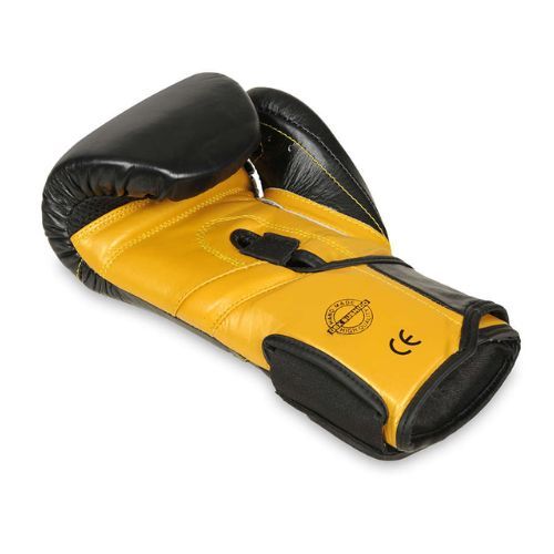 Mănuși de box din piele naturală Bushido, negru, B-2v14-10oz