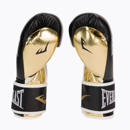 Mănuși de box EVERLAST Powerlock Pu, negru, 2200 BLK/GOLD-10 oz
