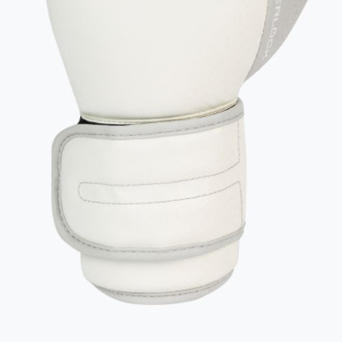 Mănuși de box pentru bărbați EVERLAST Powerlock Pu, alb, EV2200 WHT-10 oz.