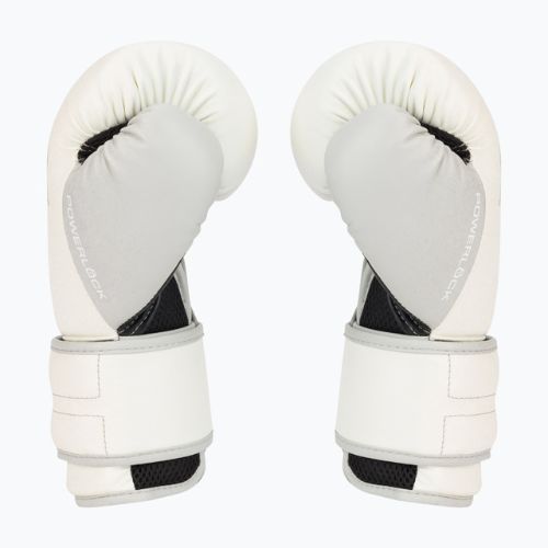 Mănuși de box pentru bărbați EVERLAST Powerlock Pu, alb, EV2200 WHT-10 oz.