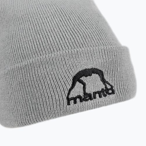 MANTO Logo 21 șapcă de iarnă gri MNC467_MEL_9UN