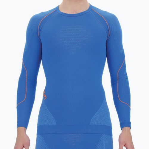 Bluză termică pentru bărbați UYN Evolutyon UW Shirt blue/blue/orange shiny