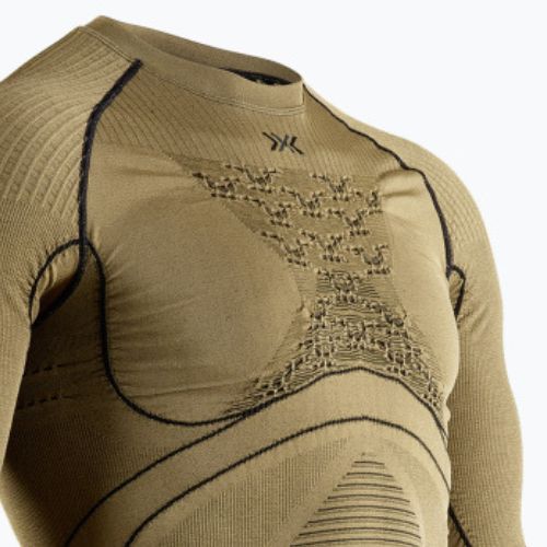 Tricou termic cu mânecă lungă X-Bionic Radiactor 4.0, auriu, RAWTXXW19M