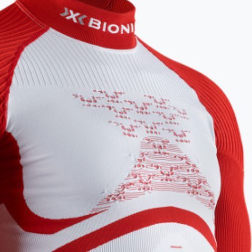 Tricou termic cu mânecă lungă pentru bărbați X-Bionic Energy Accumulator 4.0 Patriot Poland, alb, EAWT53W19M