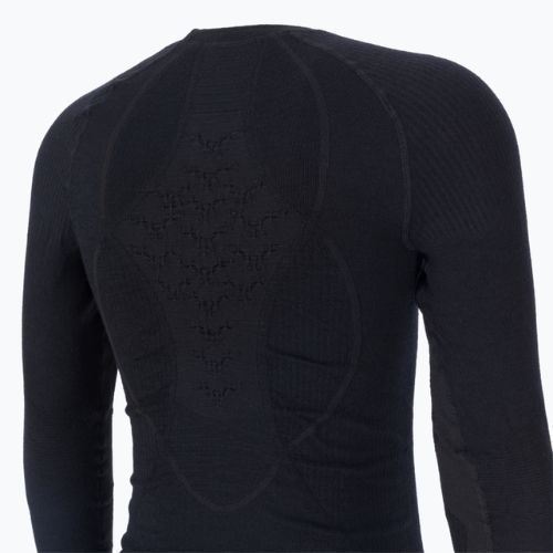 Tricou termic cu mânecă lungă X-Bionic Apani 4.0 Merino, negru, APWT06W19M
