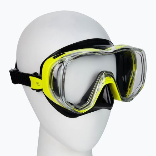 Mască de înot TUSA Tri-Quest Fd Mask, galben, M-3001