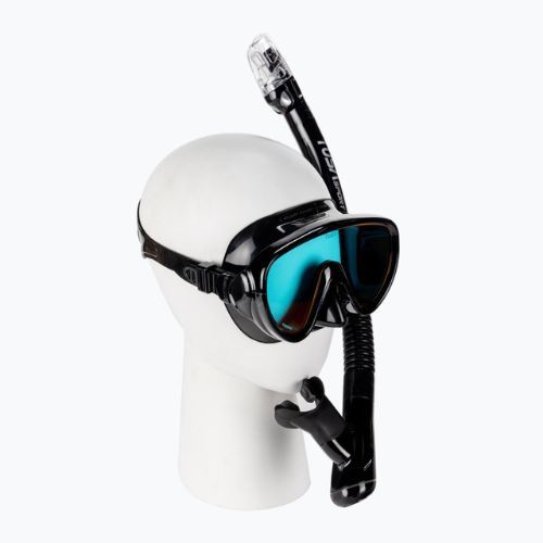 TUSA Set de scufundări Mască + Snorkel negru UC-1625P