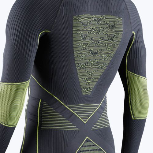 Bluză termică pentru bărbați X-Bionic Energy Accumulator 4.0 charcoal/yellow