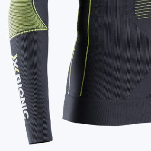 Bluză termică pentru bărbați X-Bionic Energy Accumulator 4.0 charcoal/yellow