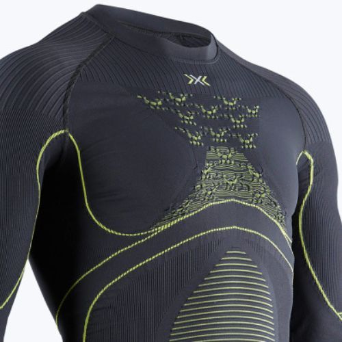 Bluză termică pentru bărbați X-Bionic Energy Accumulator 4.0 charcoal/yellow