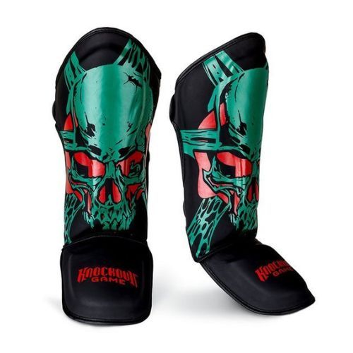 Ground Game Protecții pentru tibia verde toxic 21SHINGUARTOXS