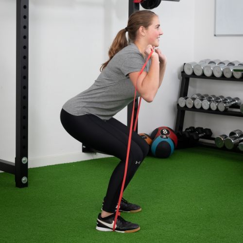 Pure2Improve Pro Medium exercițiu de cauciuc roșu 2152