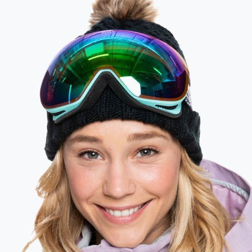 Ochelari de snowboard pentru femei ROXY Popscreen NXT J 2021 true black ubuda/nxt varia ml green