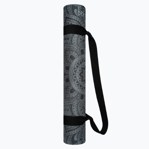 Saltea de yoga YogaDesignLab Combo Yoga, negru, CM-3.5-Mandala