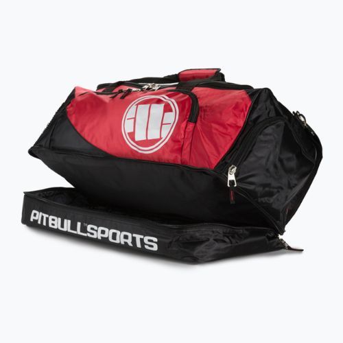 Sac de antrenament Pitbull West Coast Big Duffle Bag Logo Pitbull Sports black/red