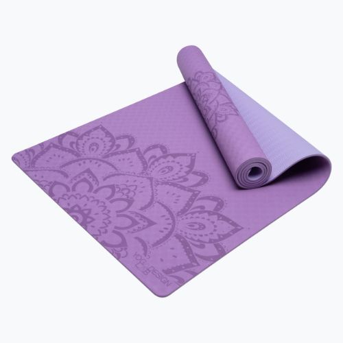 Yoga Design Lab Flow Pure covor de yoga purpuriu FM-6-Pure Mandala Lavender