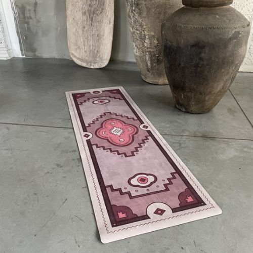 Covoraș de yoga Moonholi PERSIANA roz SKU-119