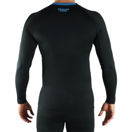 Rashguard Ground Game Athletic 3.0 cu mânecă lungă negru RASHATH3LSS