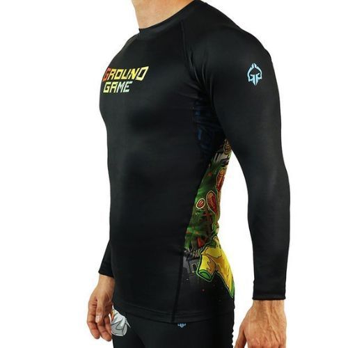 Rashguard Ground Game Brasil cu mânecă lungă de culoare 21RASHBRALSS