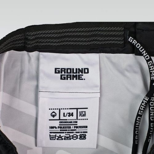 Ground Game MMA Polonia pantaloni scurți de antrenament negru MMASHOPOLS