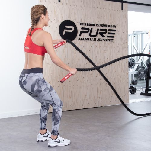 Pure2Improve Battle Rope 12 M negru P2I200810