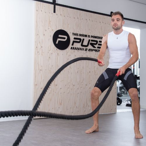 Pure2Improve Battle Rope 12 M negru P2I200810