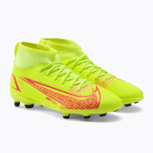 Ghete de fotbal pentru copii Nike Superfly 8 Club FG/MG Jr galben CV0790-760
