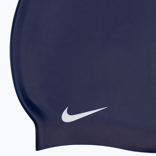 Cască de înot Nike Solid Silicone albastru marin 93060-440
