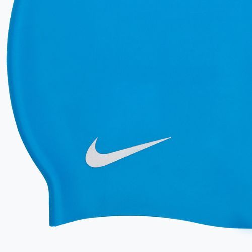 Șapcă de înot pentru copii Nike Solid Silicone albastru TESS0106-458