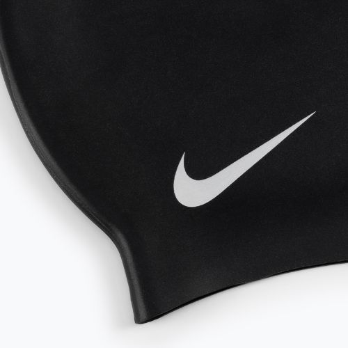 Șapcă de înot pentru copii Nike Solid Silicone negru TESS0106-001