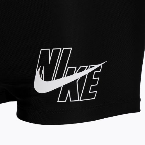 Boxeri de înot Nike Logo Aquashort pentru bărbați, negru NESSA547-001