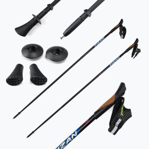 FIZAN Nordic Walking Sticks Lite negru S20 7108