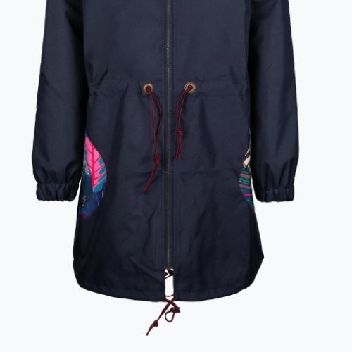 Waikane Vibe jachetă parka pentru femei albastru marin Zebra