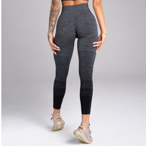 Jambiere pentru femei Gym Glamour gri ombre 223